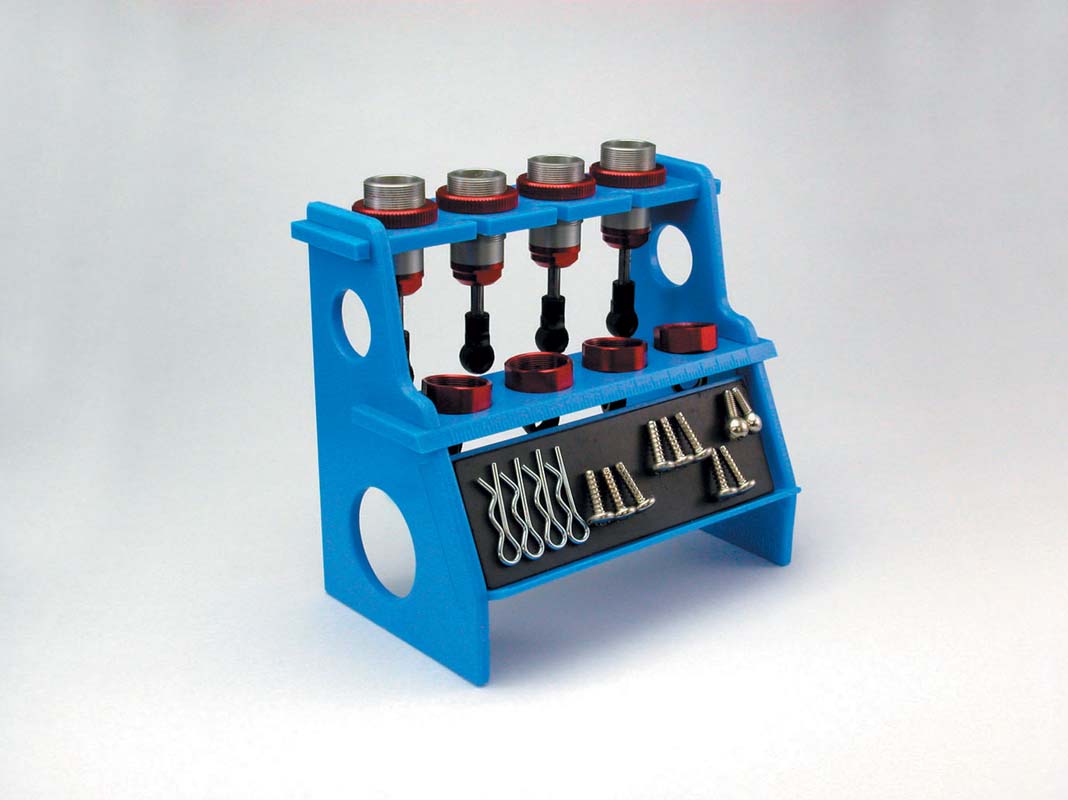 Kyosho Shock Absorber Holder/Work Stand with Magnet Blue Default Title