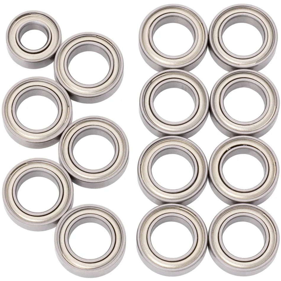 1UP Racing Cv2 Pro Ball Bearing Set, Chrome/Ceramic, RC MAKER SP1 450094