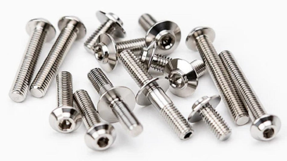 1UP Racing Pro Duty Titanium Upper Screw Set - Xray XB2 '25 - Raw 710941
