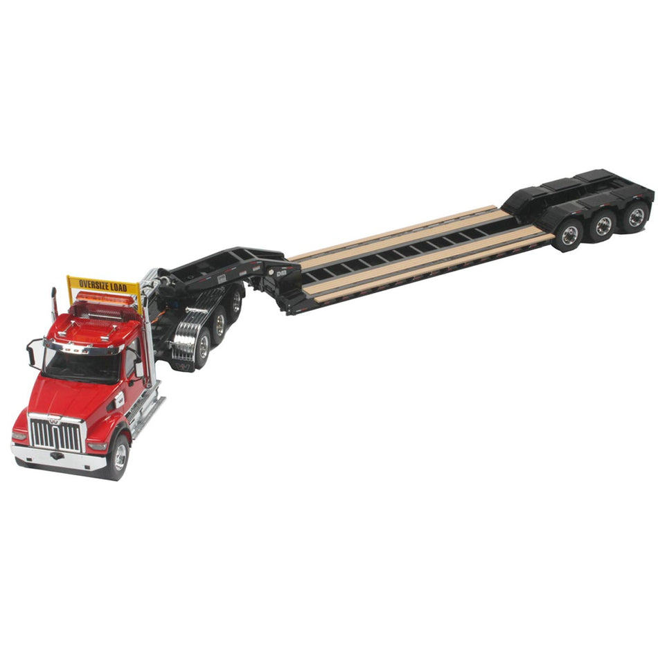 Diecast Masters 1/16 Scale Western Star 49X SFFA Tridem Axle Heavy Haul Tractor with Gooseneck Lowboy Trailer RTR