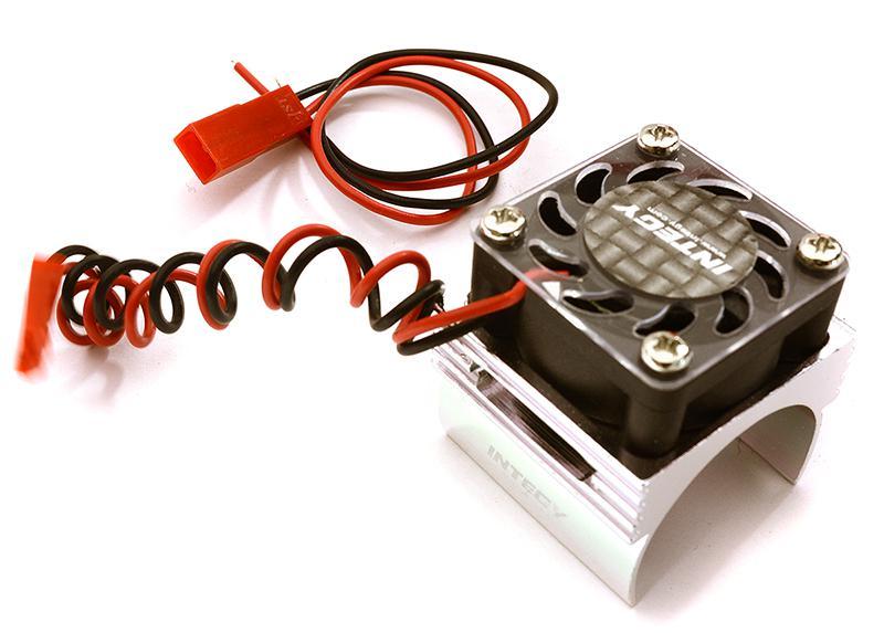 Integy Silver Super Brushless Motor Heatsink Cooling Fan Traxxas 1/16 E-Revo, Slash, Summit, Rally C23141SILVER