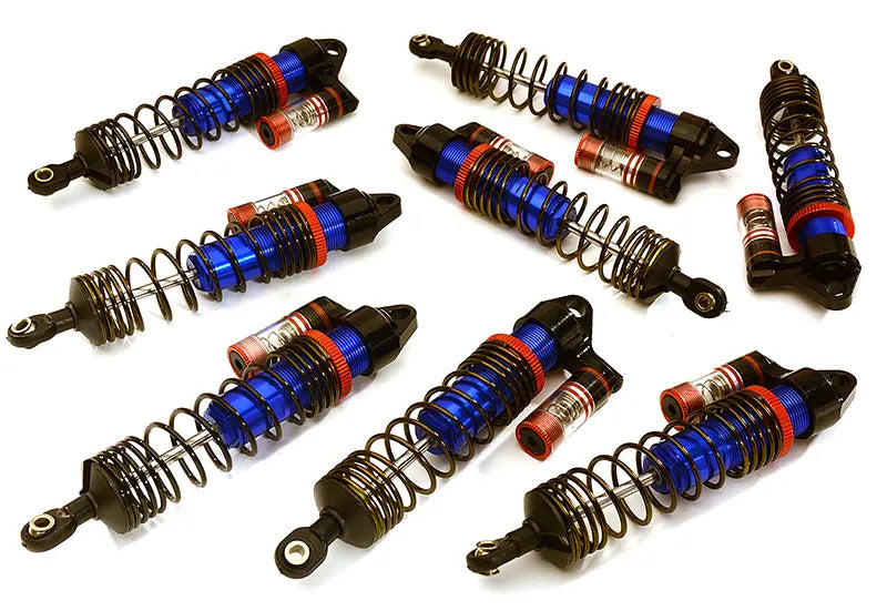 Integy Blue Aluminum Piggyback Shock Traxxas E-Maxx Brushless (8)
