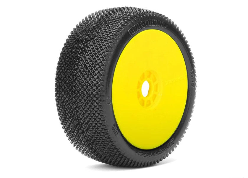 Powerhobby Red Devil 1/8 Buggy Mounted Tires Yellow (2) Super Soft 1007DYSSG