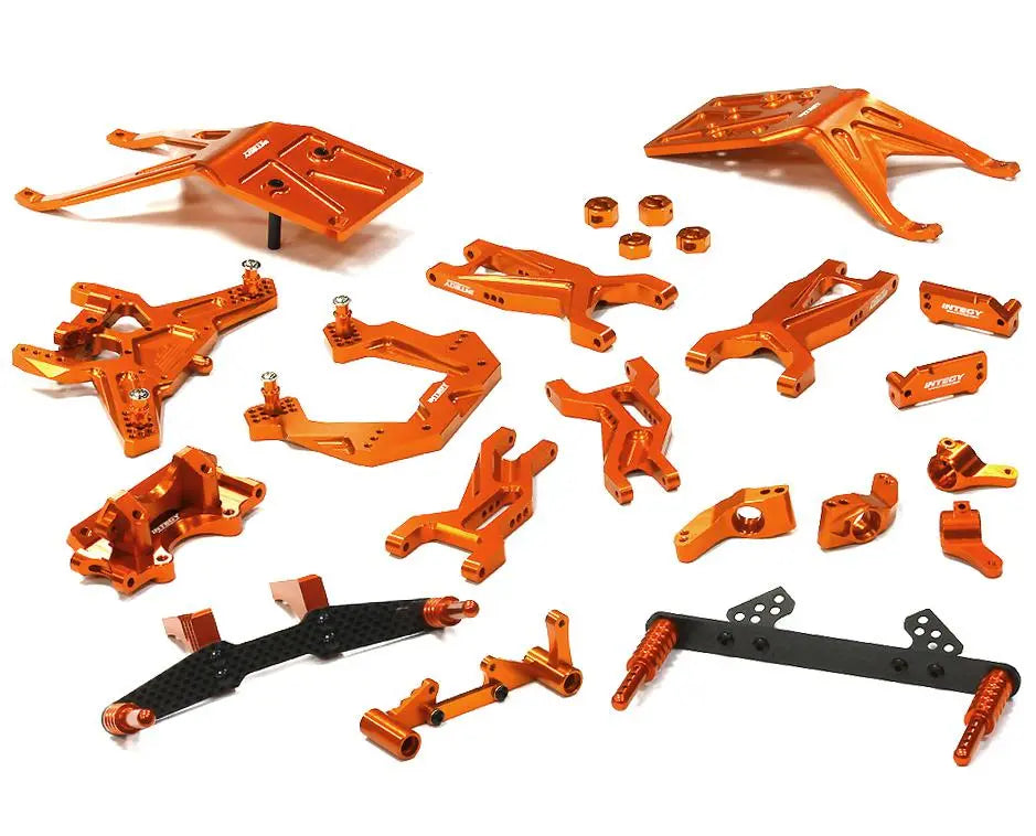 Integy Complete Orange Billet Machined Suspension Upgrade Kit for Traxxas Slash 2WD T8676ORANGE