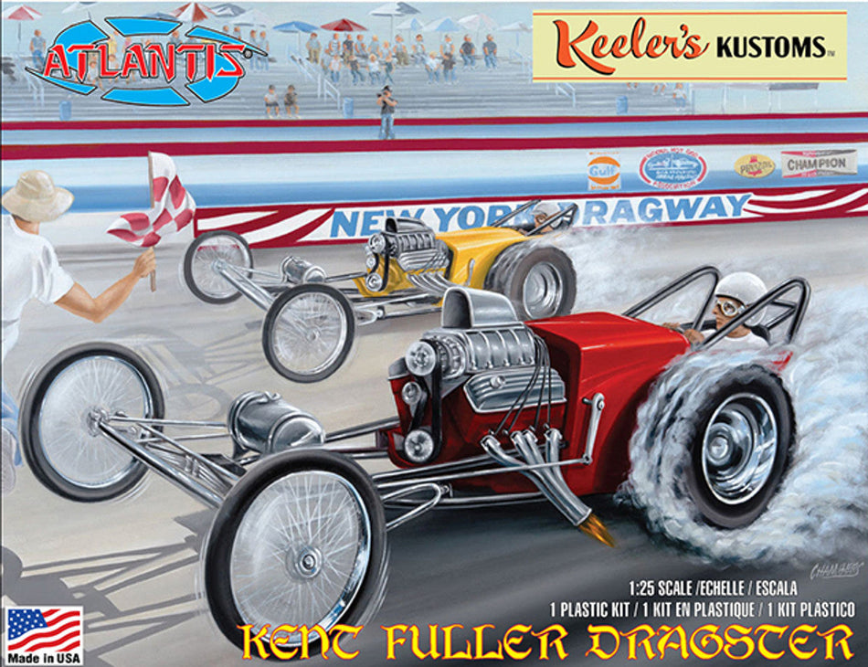 Atlantis Models Keelers Kustom's Kent Fuller Dragster 1/25 Plastic Model 13103