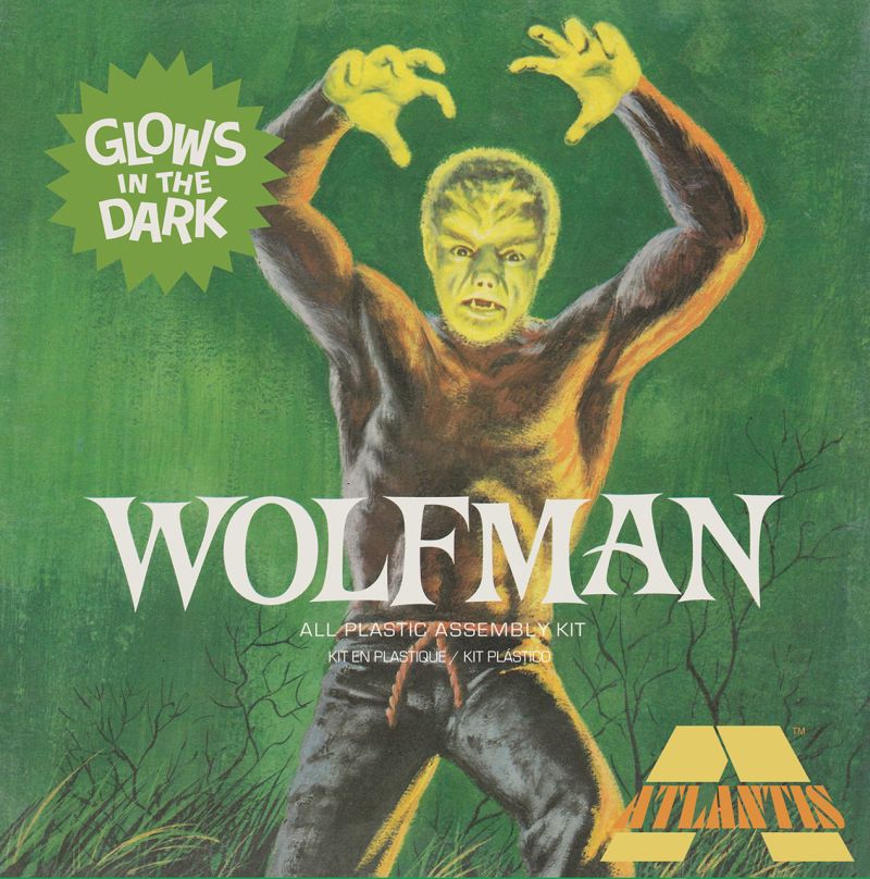 Atlantis Models Lon Chaney Jr. The Wolfman Glow Limited Edition