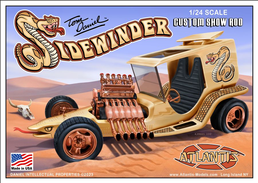 Atlantis Models 1/24 Tom Daniel Sidewinder Custom Show Rod Plastic Model M2210