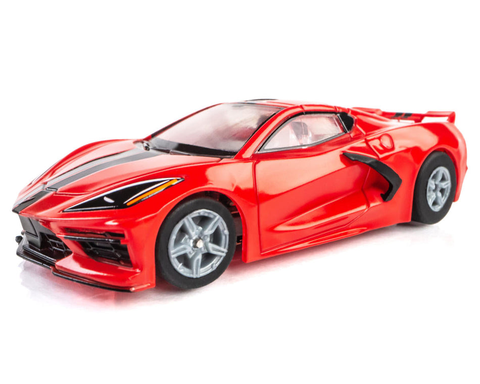 AFX Corvette C8 HO Slot Car (Torch Red) (LWB) (Mega G+) 22011