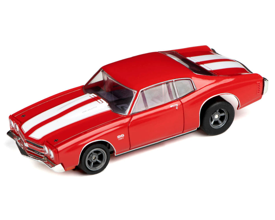 AFX Collector Series 1970 Chevelle 454 HO Slot Car (Red) (LWB) (Mega G+) 22043