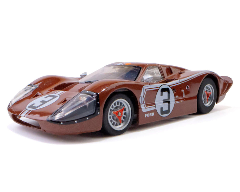 AFX Collector Series 1967 Ford GT40 Mk IV LeMans #3 HO Slot Car (Copper) (SWB) (Mega G+) 22053