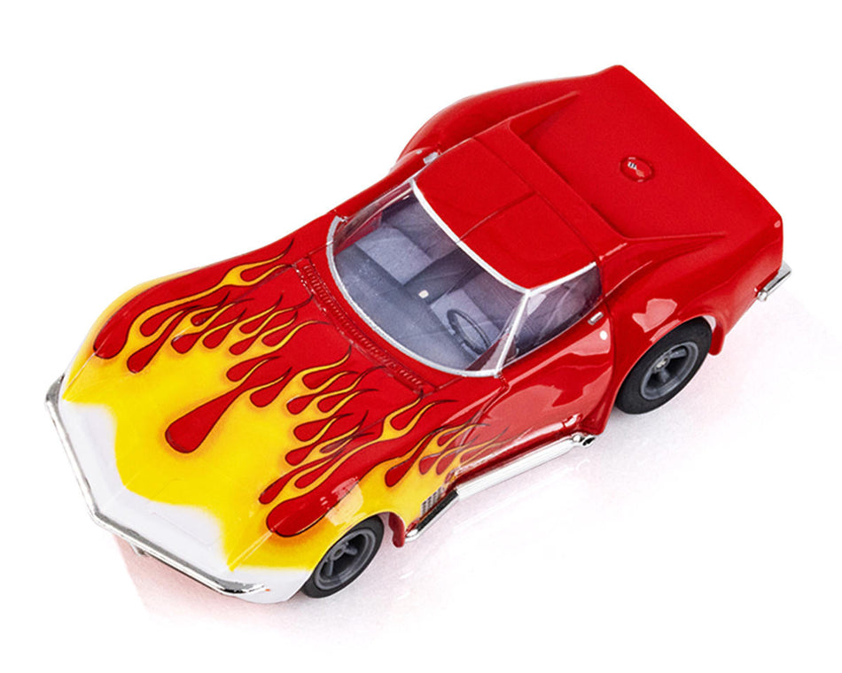 AFX Collector Series Corvette 1970 HO Slot Car (Red Wildfire) (SWB) (Mega G+) 22055