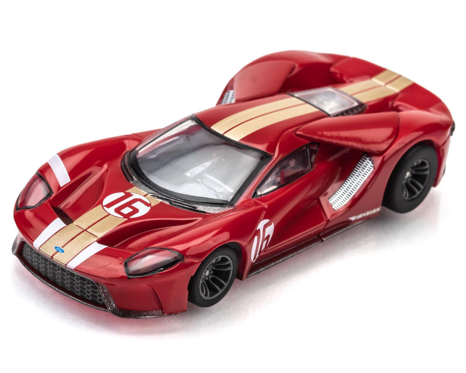 AFX Ford GT Heritage #16 HO Slot Car (Red) (LWB) (Mega G+) 22067