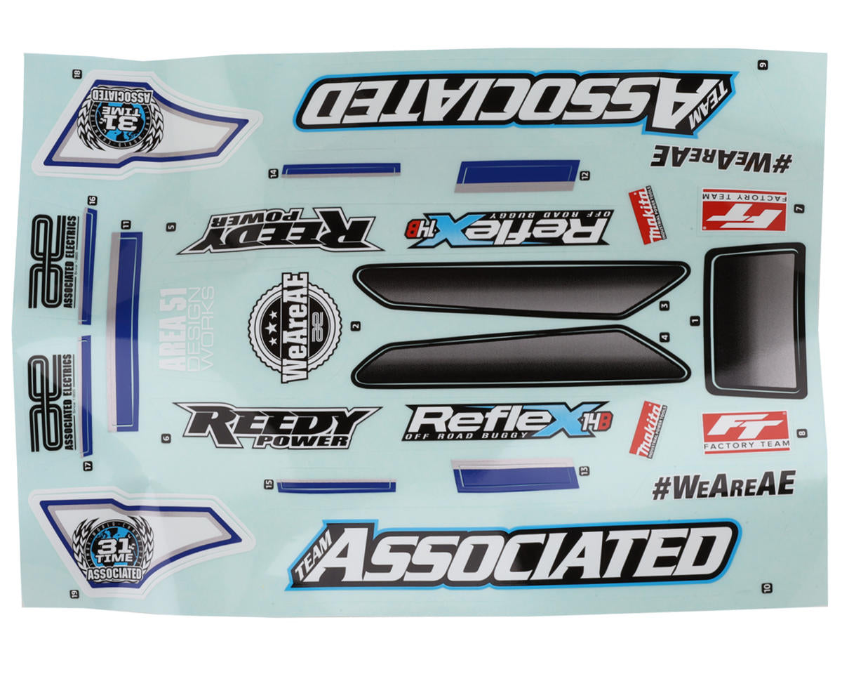 Team Associated Reflex 14B Ongaro Pre-Painted Body Set 21597 Default Title