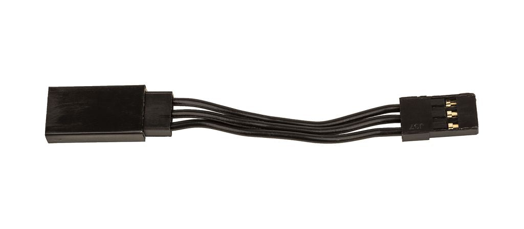 Team Associated 50mm Servo Wire Extensions Black (1.97in) 27162 Default Title