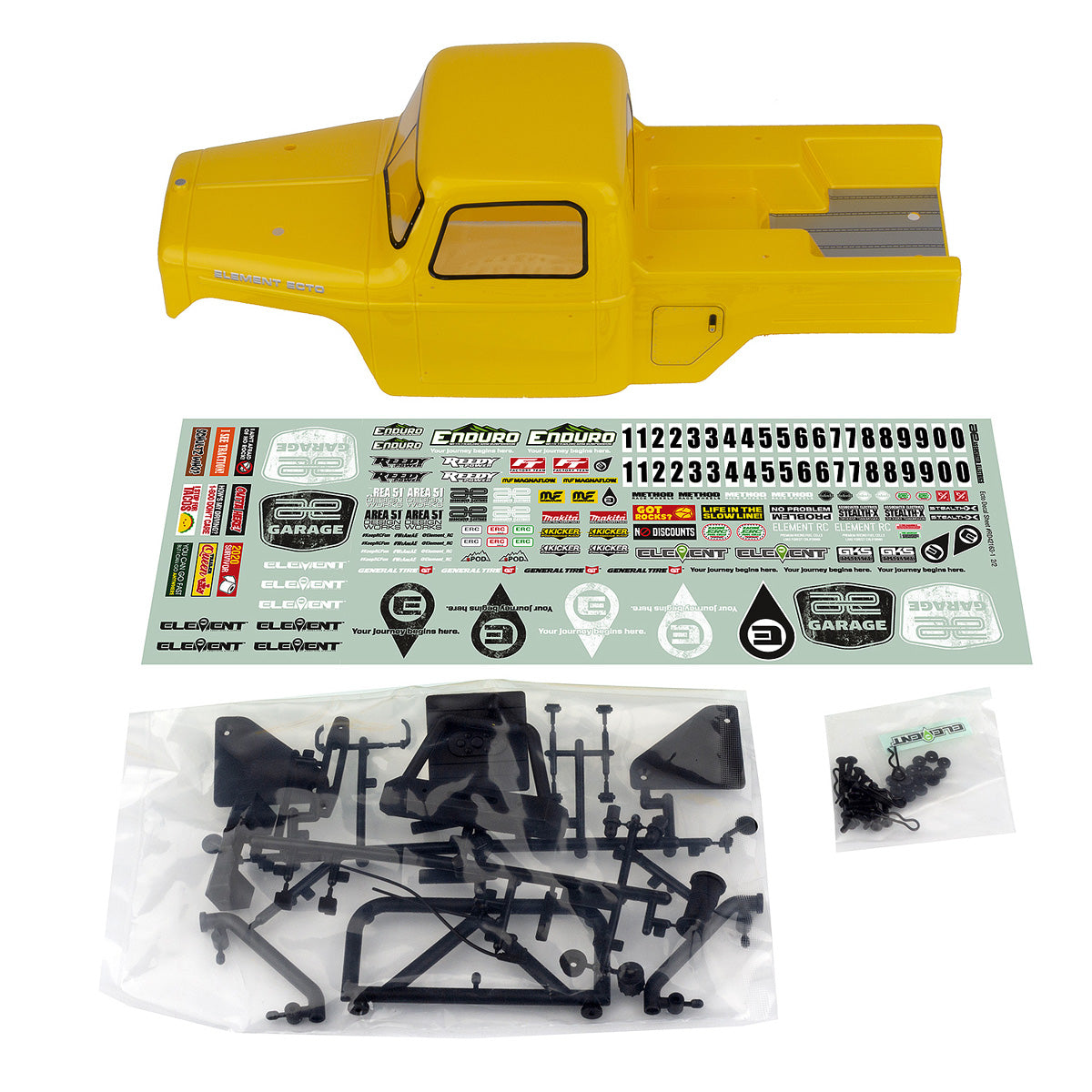 Team Associated Enduro Ecto Body Set Yellow 42160 Default Title