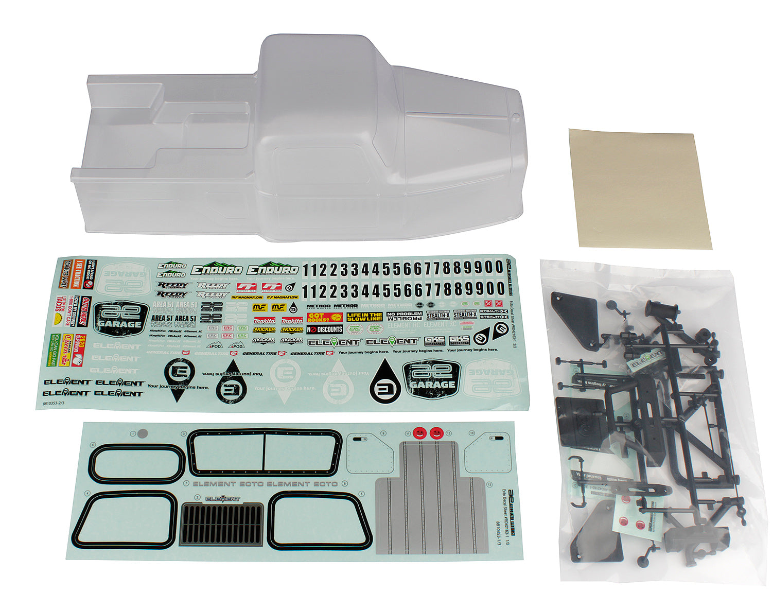 Team Associated Enduro Ecto Body Set Clear 42161 Default Title