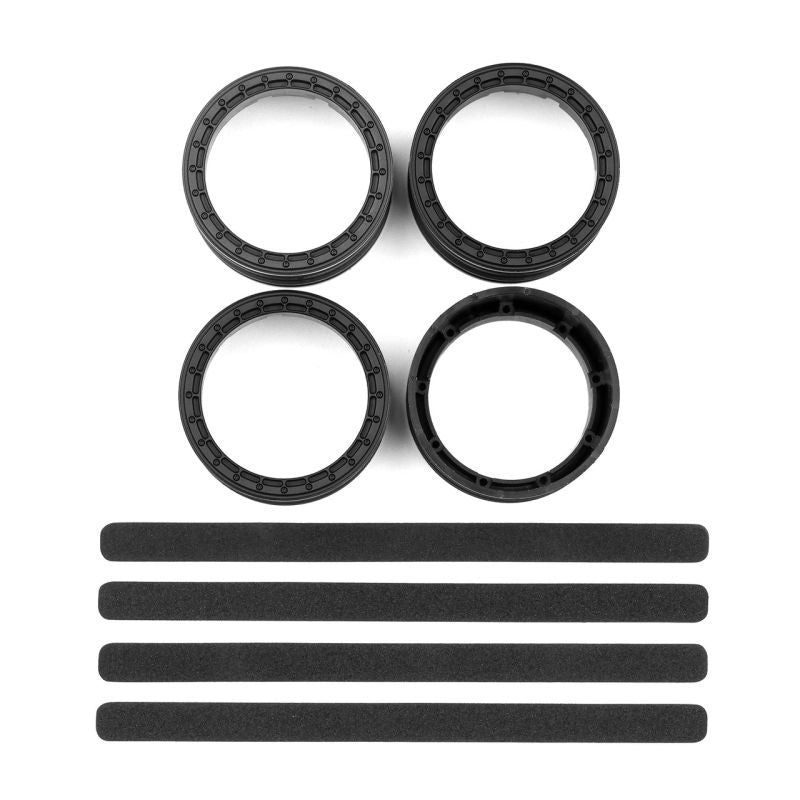 Team Associated DC10 FT Adjustable Wheel Rims, Black 72242