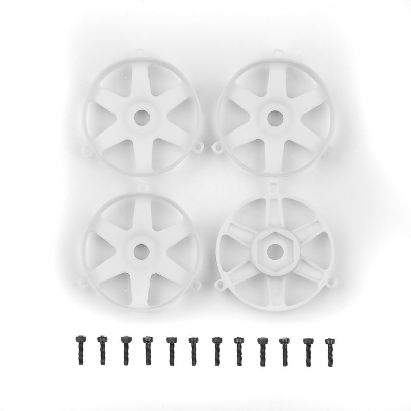 Team Associated DC10 FT Adjustable Wheel Face Plate, White 72248