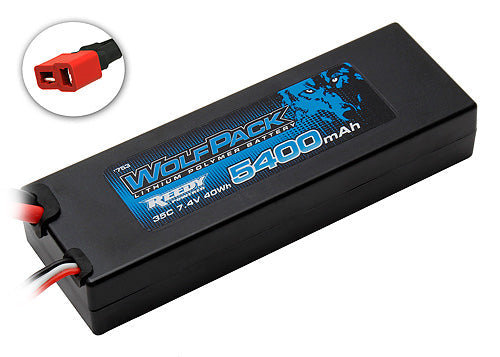 Team Associated WolfPack LiPo 5400mAh 35C 2S 7.4V with T-Plug 753