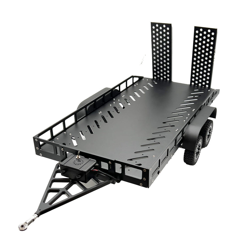 Bold R/C 1/10 Scale Full Metal Black Trailer with LED Lights BOL5000