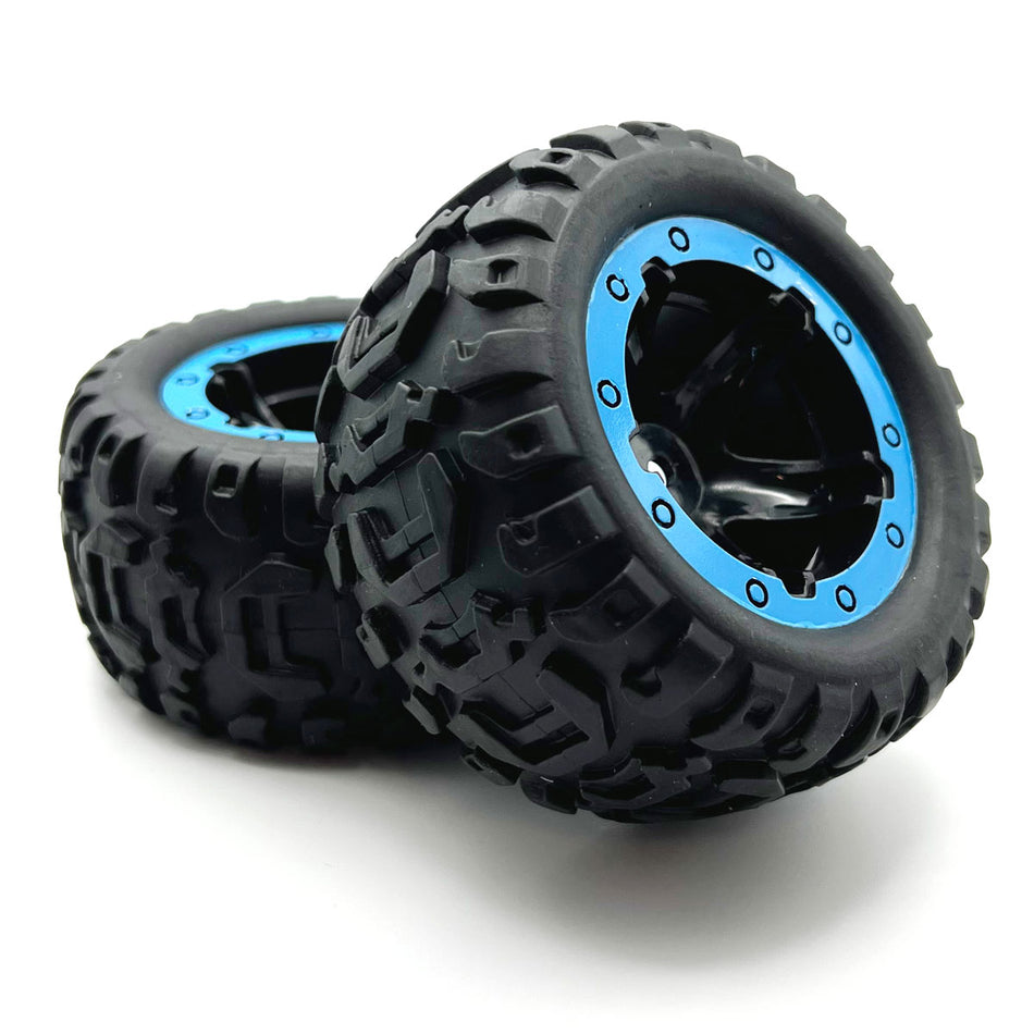 BlackZon Slyder MT Wheels/Tires Assembled (Black/Blue) 540108 Default Title