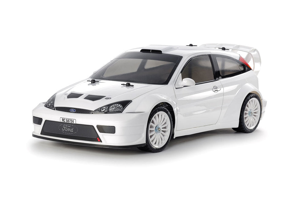 Tamiya 1/10 R/C 2003 4WD Ford Focus RS Custom (White Painted Body) 47495-A