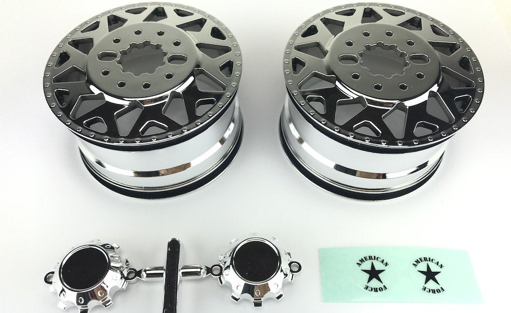 CEN Racing F450 SD American Force H01 CONTRA Wheel (Chrome, w/cap) DL-Series, 2pcs CD0604 Default Title