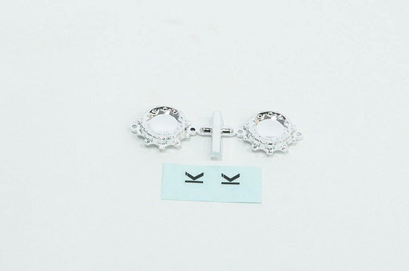 CEN Racing Chrome Wheel Cap w/Decal for KG1 Forged KD014 Trident 2pcs