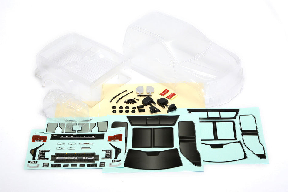 CEN Ford F-450 Complete Body Set w/Light Buckets (Clear) (447mm Wheelbase)