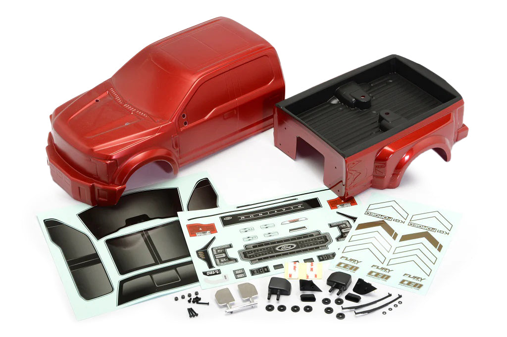 CEN Racing FORD F-450 SD Complete Body Set (Candy Apple Red) CEGCD0904 447mm Wheelbase Default Title