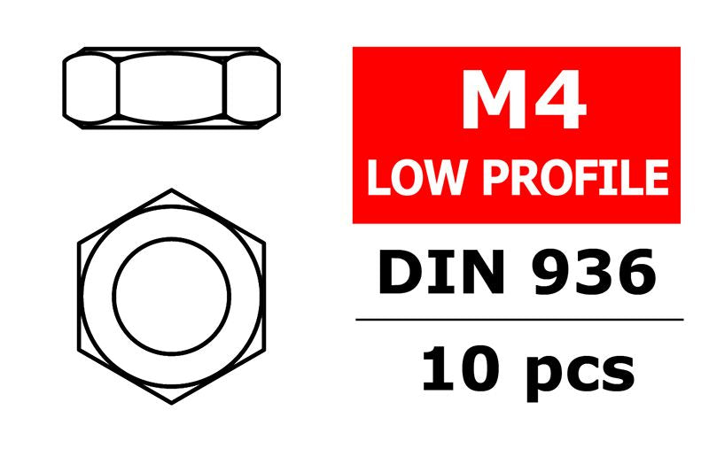 Corally Low Profile Nut M4 10pcs