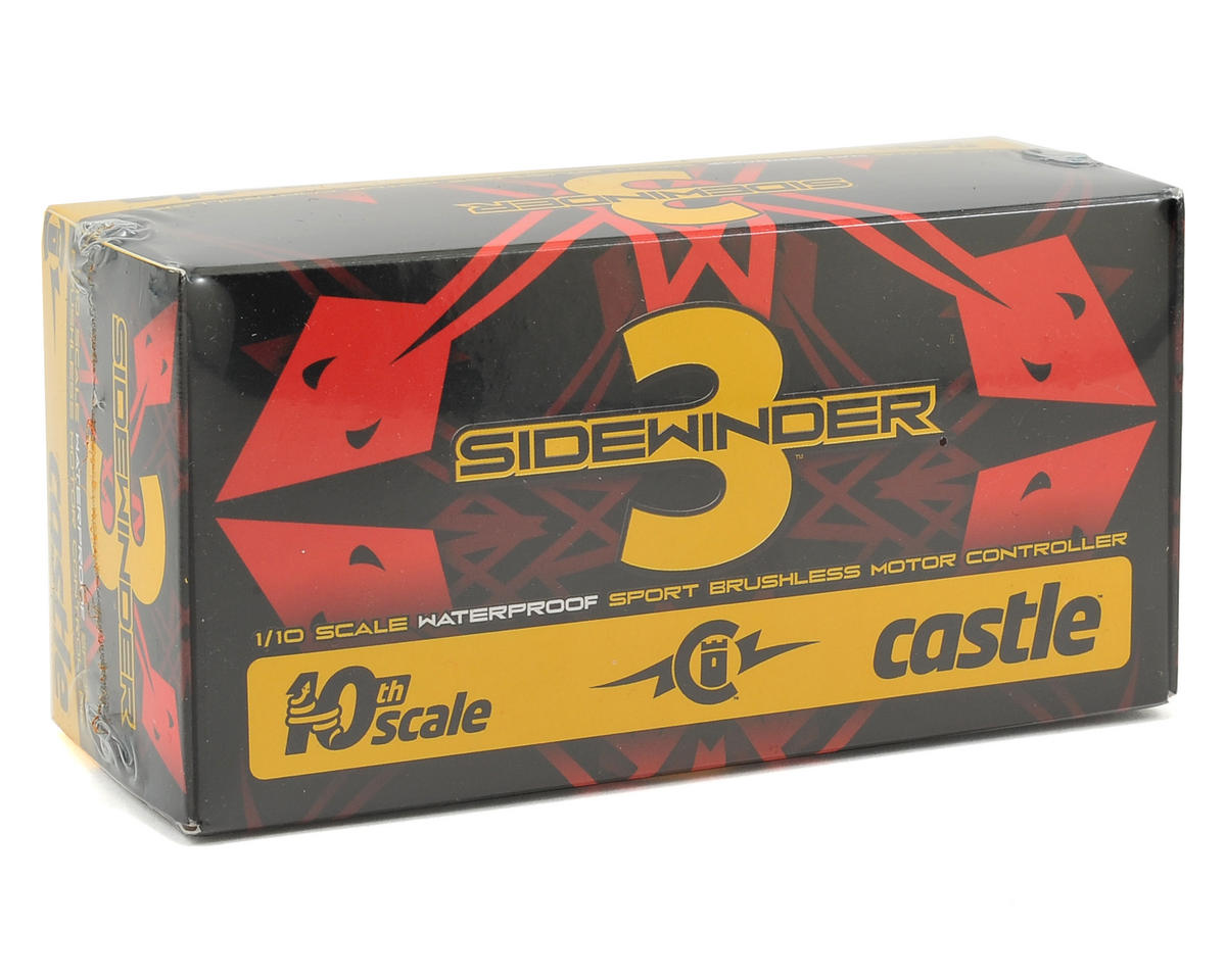 Castle Creations Sidewinder 3 Waterproof 1/10 Sport ESC 010-0115-00 Default Title