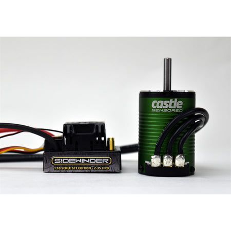 Castle Creations Sidewinder SCT WP ESC Combo Sensored 1410 Motor 3800kV 5mm Shaft 010-0123-03 Default Title