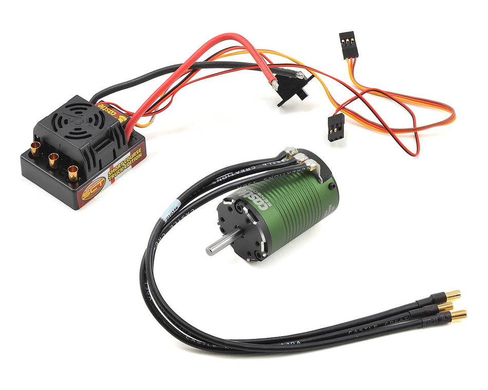 Castle Creations Sidewinder SCT WP ESC Combo Sensored 1410 Motor 3800kV 5mm Shaft 010-0123-03 Default Title