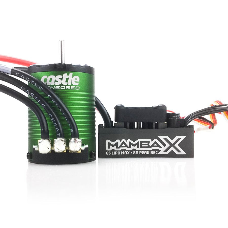 Castle Creations Mamba X 1/10 Brushless Combo 1406 Sensored Motor 4600kV 010-0155-01 Default Title