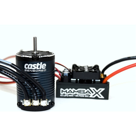 Castle Creations Mamba X ESC Waterproof Sensored Brushless Combo 2280kV Slate 010-0155-09 Default Title