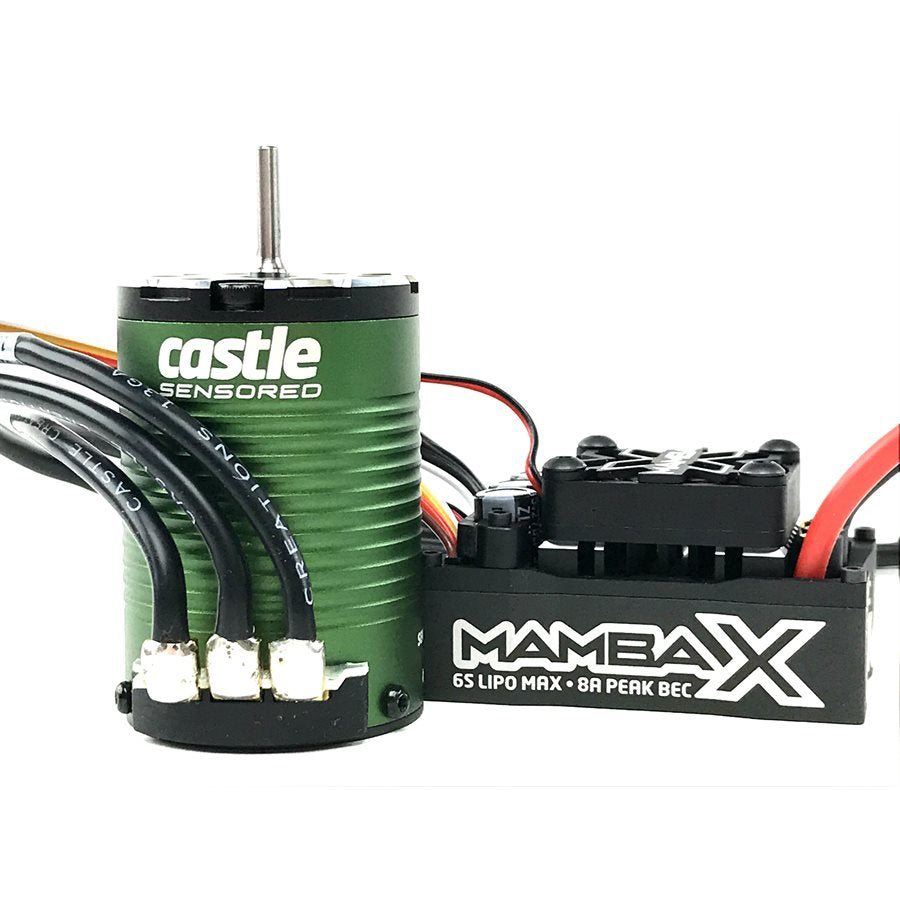 Castle Creations Mamba X SCT 1/10 Brushless Combo 1410 Sensored Motor 3800kV 010-0161-00 Default Title