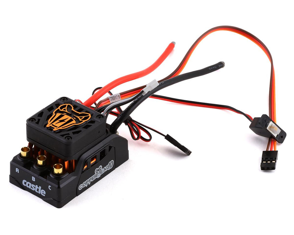 Castle Creations Copperhead 10 Waterproof 1/10 Scale Sensored Brushless ESC 010-0166-00 Default Title