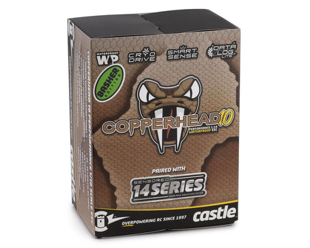 Castle Creations Copperhead 10 Waterproof 1/10 Sensored Combo 1406 4600Kv Basher Edition 010-0166-01 Default Title