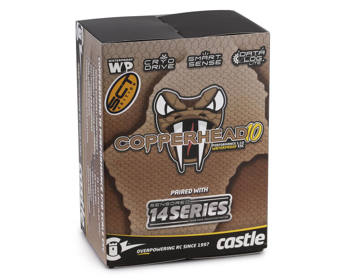 Castle Creations Copperhead 10 Waterproof 1/10 Sensored Combo 1410 3800Kv SCT Edition 010-0166-10 Default Title