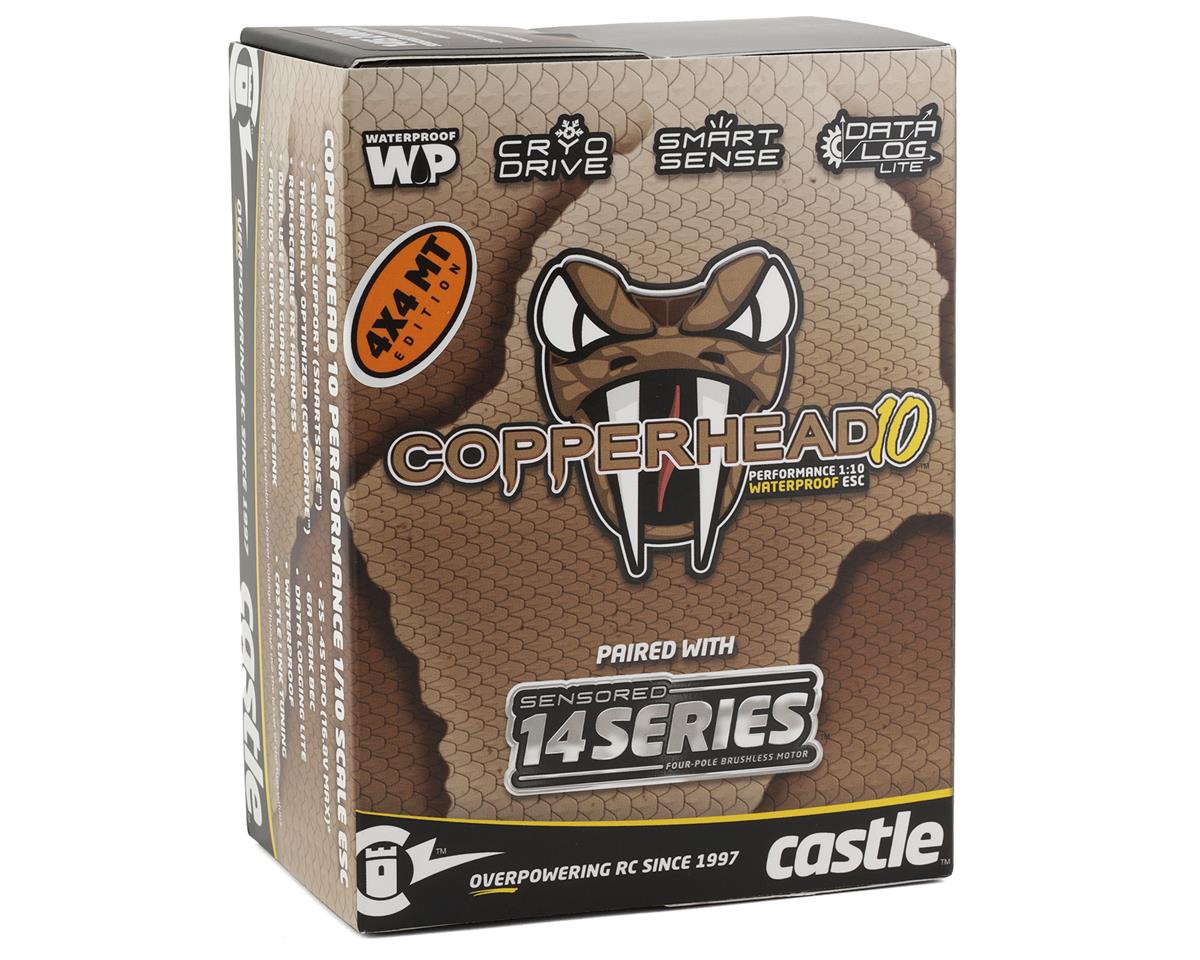 Castle Creations Copperhead 10 Waterproof 1/10 Sensored Combo 1415 2400Kv Monster Truck Edition 010-0166-12 Default Title