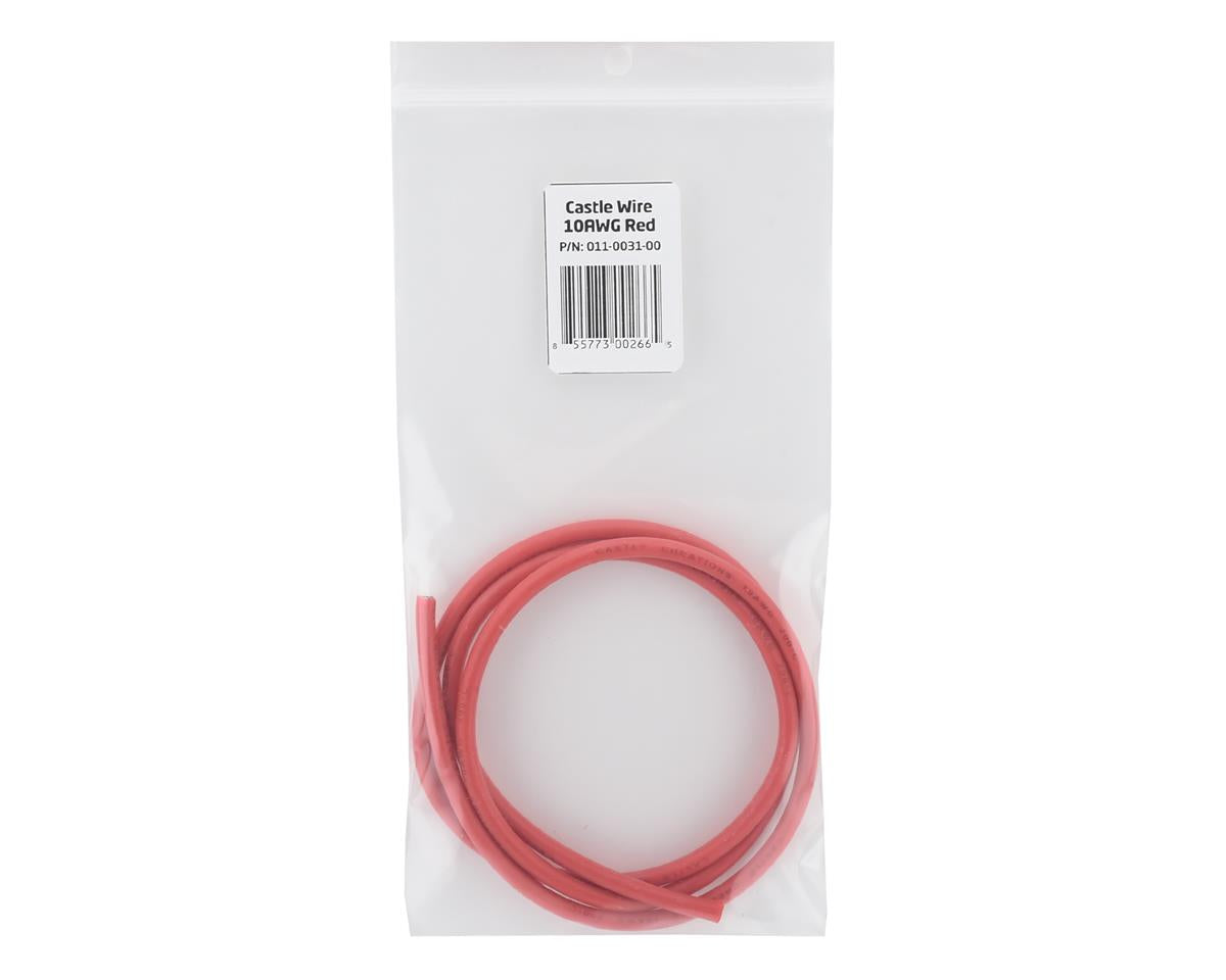 Castle Creations Silicone Coated Copper Wire (Red) (36") (10AWG) 011-0031-00 Default Title