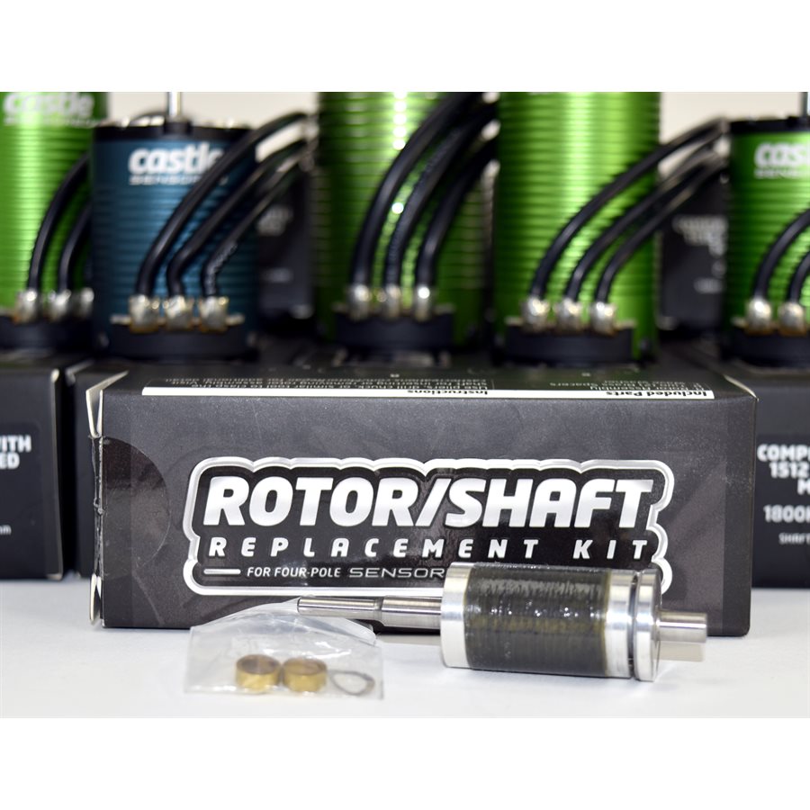 Castle Creations 1410 Rotor/Shaft Kit with5mm Shaft (3800Kv)