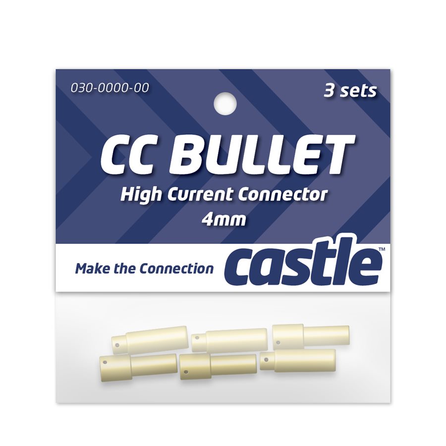 Castle Creations 4mm High Current Bullet Connector Set CCBUL43 Default Title