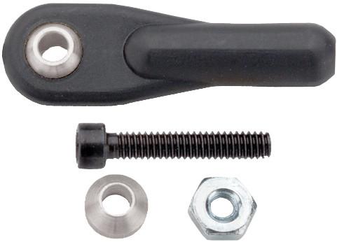 Dubro 2-56x1/2 Swivel Ball Link w/ Hardware-Black 2/pkg 2135 Default Title