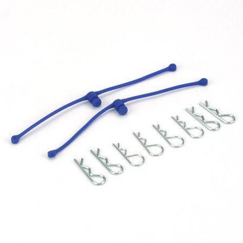 Dubro Body Klip Retainers-Blue 2249 Default Title