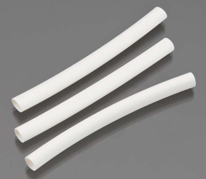 Dubro 3/16" Diameter Heat Shrink Tubing White 3/pkg 438 Default Title