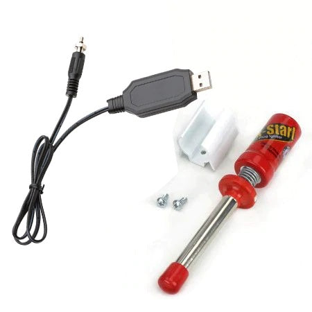 Dubro Kwik Start Long Reach Glo Plug Ignitor with USB Charger 668 Default Title