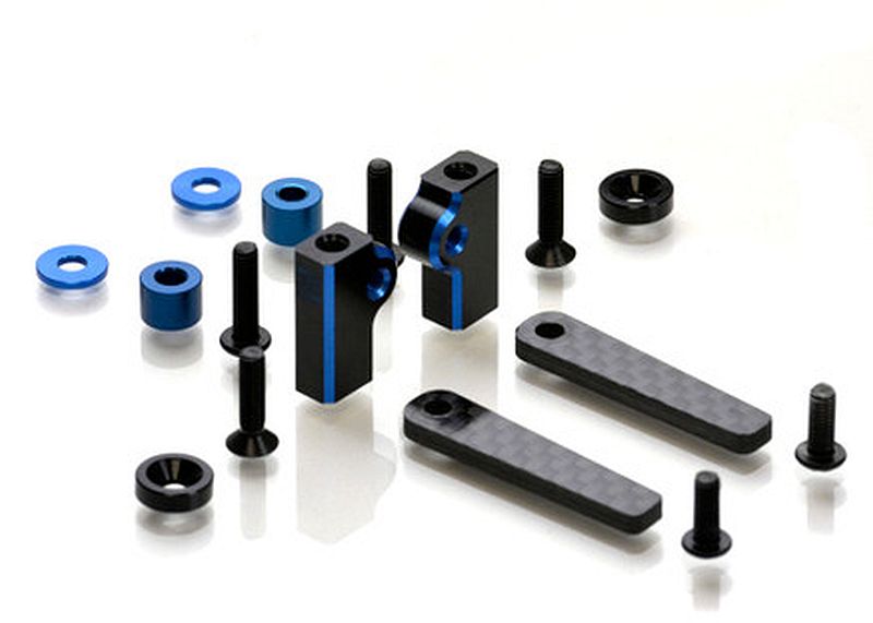 Exotek Racing B74 Battery Mounting Tab Set For Shorty and LCG Shorty Pack 2217