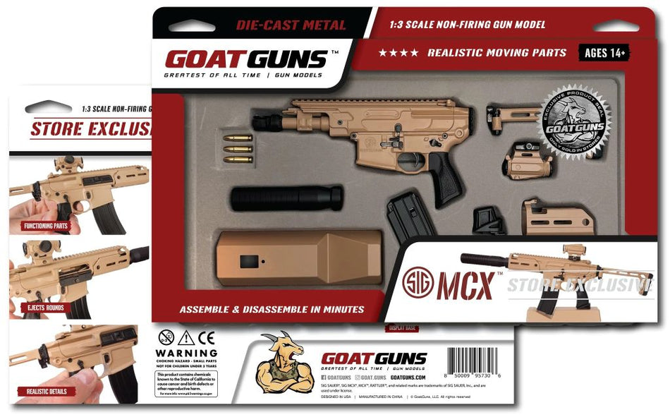 GoatGuns 1:3 Scale Sig MCX Rattler Coyote MCX-COYOTE